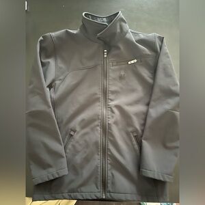 Kids Spyder Black Layering Jacket | Size L (14/16)